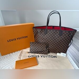 Louis Vuitton Neverfull GM Tote – Damier Ebene (Comes w/ Detachable Pouch)
